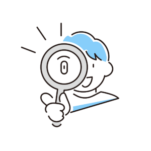 比較調査を行なっている男性